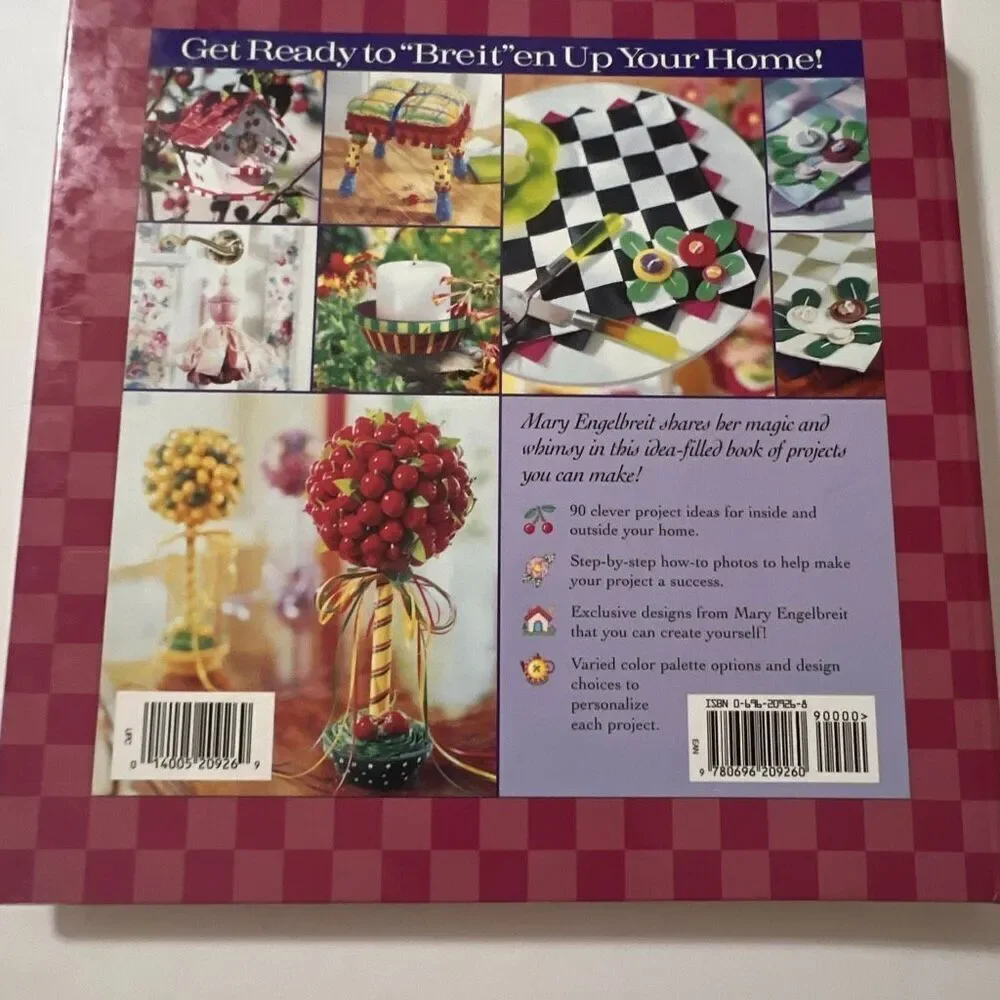 Vtg 1999‎ MARY ENGELBREIT Crafts To Decorate Your Home Book 1st Ed 90s Cottage